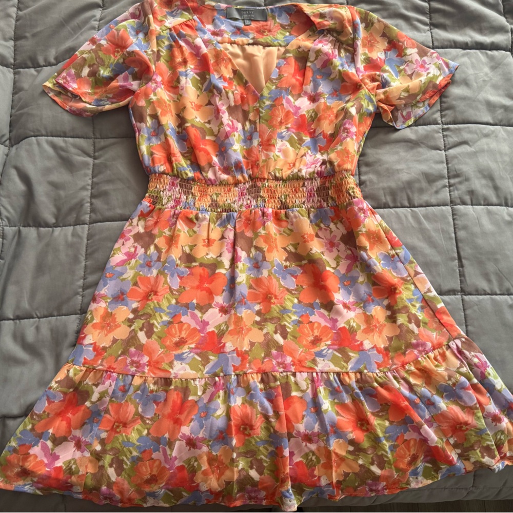 Floral Multicolor Women's Dress